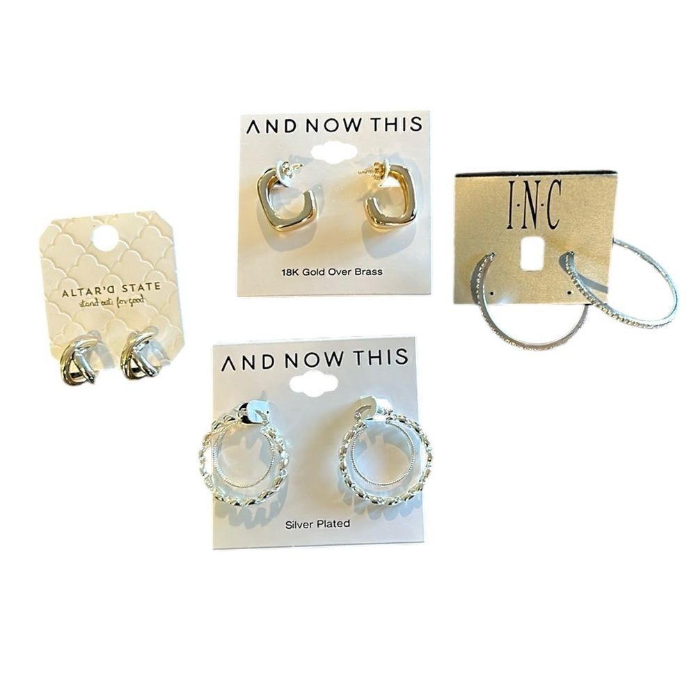 NEW 4 Pairs Of Earrings Bundle